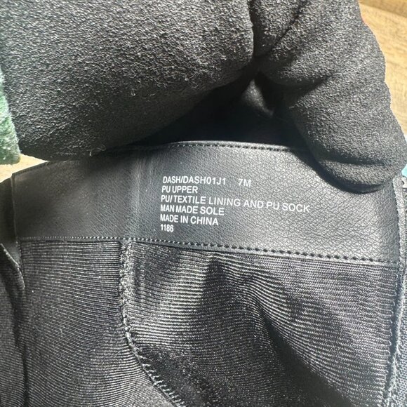 Madden Girl Dash Black Faux Leather Knee High Boots Women's Size 7 - Picture 5 of 7